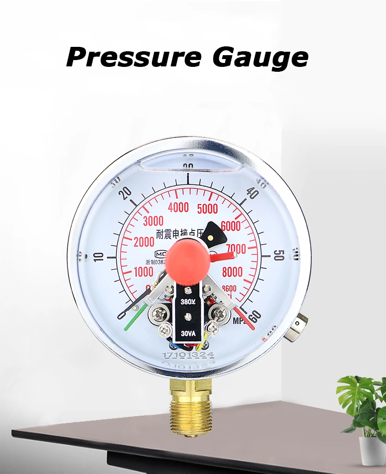 Standard Industrial Ynxc100 Electric-Contact Pressure Gauge Factory Supplier Best Selling